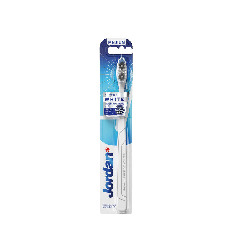 Escova de Dentes Jordan Expert Clean White Medium 1Un