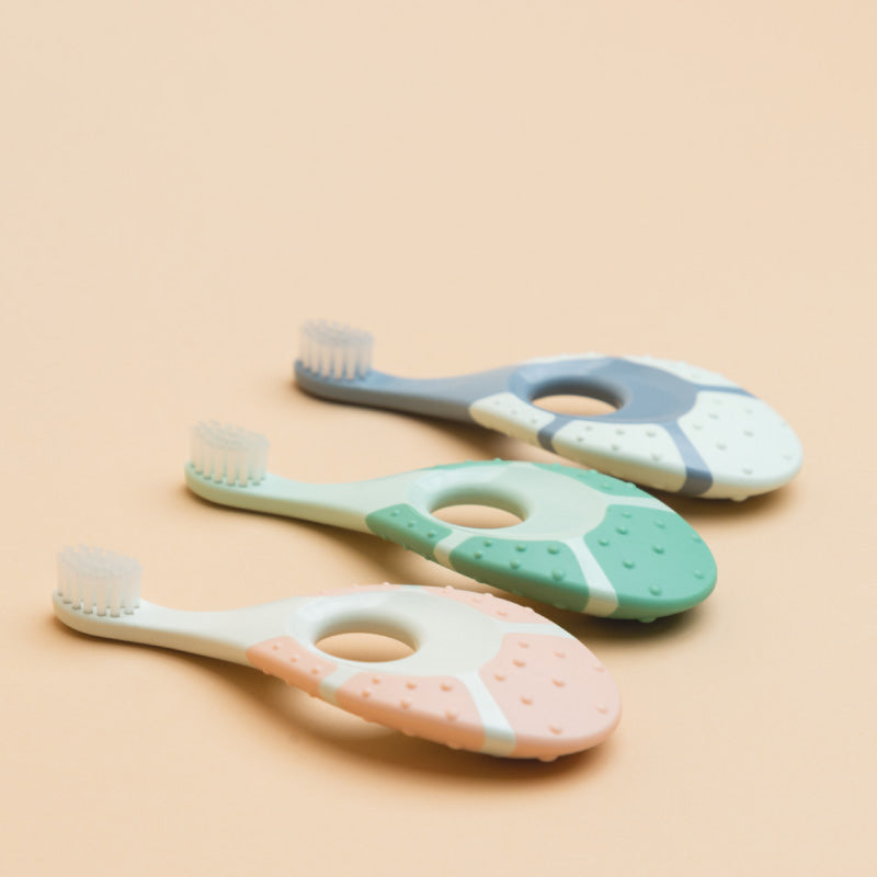 Escova de Dentes Bebé Jordan Green Clean Step1 - 0-2 anos